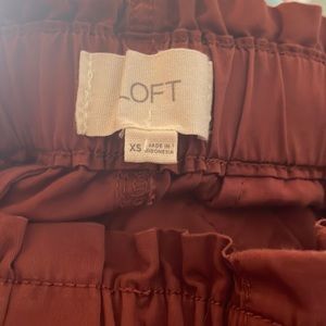 Loft Popplin pants XS NWOT